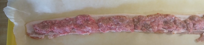 sliced bacon plus hamburger meat