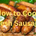 fresh cooked sausage