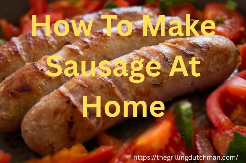 home made sausages on a plate