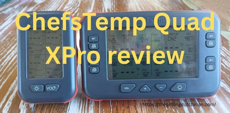 ChefsTemp Quad XPro thermometer on a table