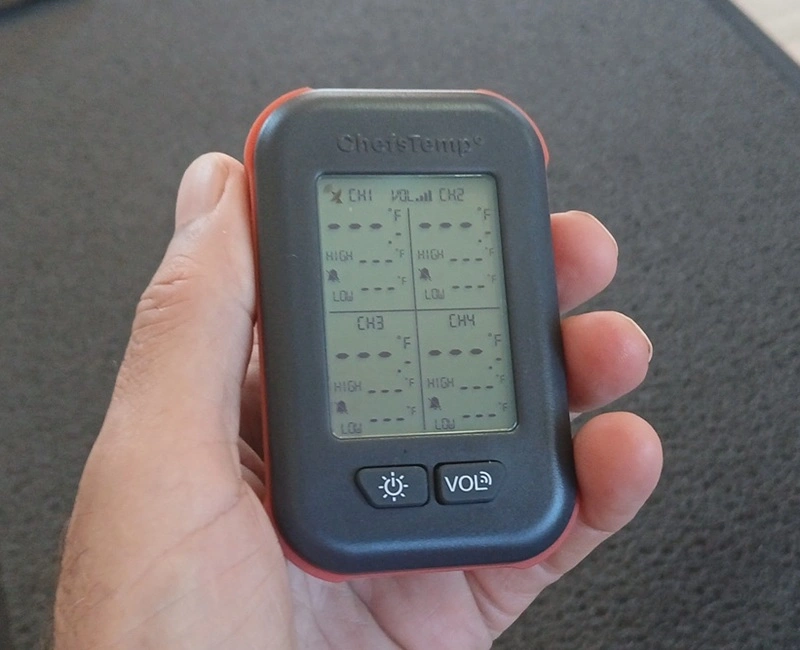 ChefsTemp Quad XPro handheld monitor