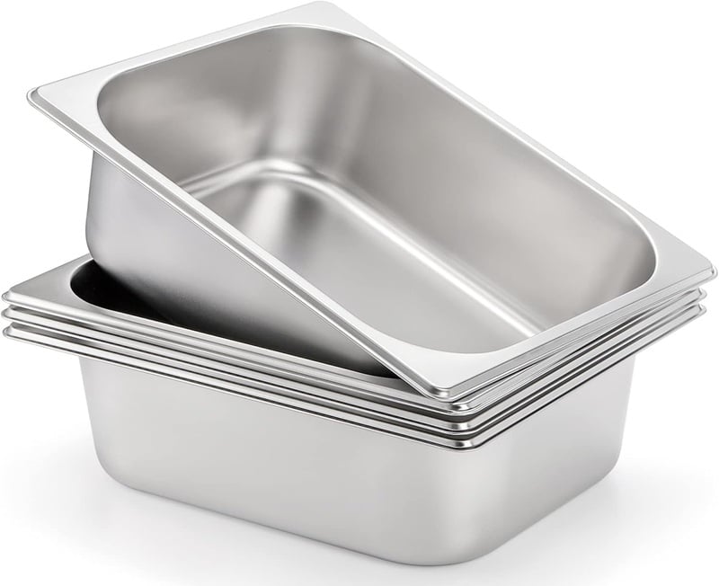 stainless steel halve steam pans