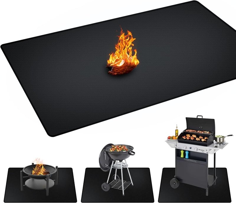 under the grill protection mat