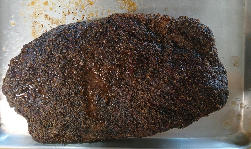 brisket resting on the table